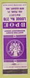 Matchbook Cover - Elks Lodge New Albany IN
