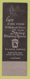Matchbook Cover - Claremont Hotel Seattle WA WEAR