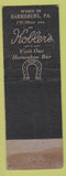 Matchbook Cover - Johnny Kobler's Harrisburg PA WEAR