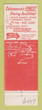 Matchbook Cover - Dudley Motor Hotel Salamanca NY