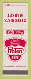 Matchbook Cover - Stefonik's Market Grocery Proten Beef