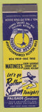 Matchbook Cover - Palisade Gardens Roller Skating San Diego CA Girlie WEAR