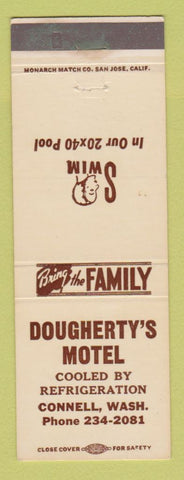 Matchbook Cover - Dougherty's Motel Connell WA girlie