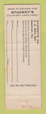 Matchbook Cover - Stuckey's oil gas Eastman GA
