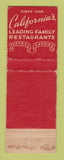 Matchbook Cover - Pig n Whistle Melody Lane CA WEAR