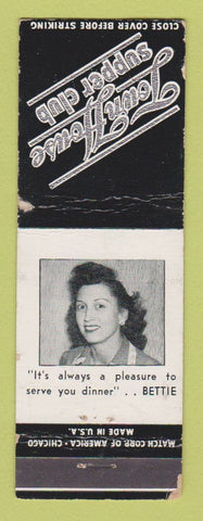 Matchbook Cover - Town House Supper Club Aurora Colorado Colfax WORN