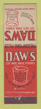 Matchbook Cover - Daw's Drug Stores