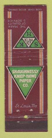 Matchbook Cover - Shaughnessy Kniep Hawe Paper St Louis MO WEAR