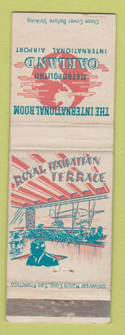 Matchbook Cover - Oakland International Airport CA Royal Hawaiian Terrace