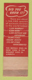 Matchbook Cover - Bronx Zoo NY WEAR
