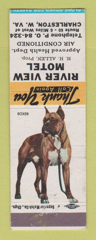 Matchbook Cover - River View Motel Charleston WV