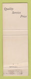 Matchbook Cover - Bazzoni Aluminum Screen Chicago IL WEAR
