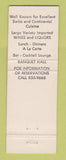 Matchbook Cover - The Swiss Tavern Pompton Lakes NJ