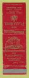 Matchbook Cover - Plaza Hotel St Louis MO WORN