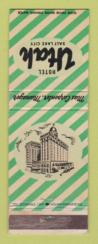 Matchbook Cover - Hotel Utah Salt Lake City UT