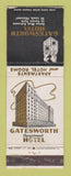 Matchbook Cover - Gatesworth Hotel St Louis MO WEAR
