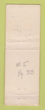 Matchbook Cover - South Roseburg Motel pinup WORN