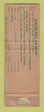 Matchbook Cover - Washington National Insurance Railroad Dept Evanston IL