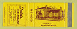Matchbook Cover - Tecla's Restaurant Randolph MA
