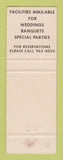 Matchbook Cover - Tecla's Restaurant Randolph MA