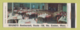 Matchbook Cover - Bruno's Restaurant Easton MA WEAR Full Length