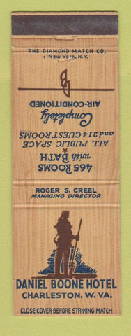 Matchbook Cover - Daniel Boone Hotel Charleston WV