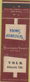 Matchbook Cover - Winthrop Shoes for Men Volk Dallas TX