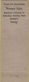 Matchbook Cover - Winthrop Shoes for Men Volk Dallas TX