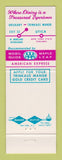 Matchbook Cover - Trinkaus Manor Uitca NY