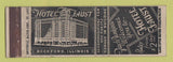Matchbook Cover - Hotel Faust Rockford IL WORN