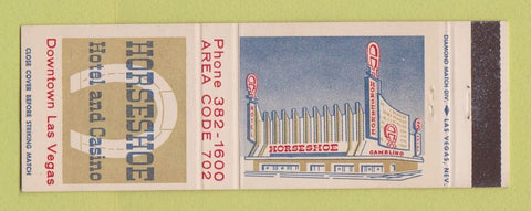 Matchbook Cover - Horseshoe Hotel Casino Las Vegas NV