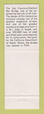 Matchbook Cover - USS American Bridge Division San Francisco Oakland Bay CA