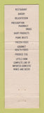 Matchbook Cover - Woody's Supermarket West Carrollton OH