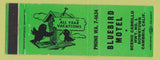 Matchbook Cover - Bluebird Hotel Cambria CA
