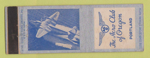 Matchbook Cover - Aero Club of Portland OR