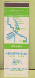 Matchbook Cover - Arrowhead Golf Club Pontiac MI