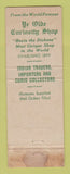 Matchbook Cover - Ye Olde Curiosity Shop Seattle WA WEAR