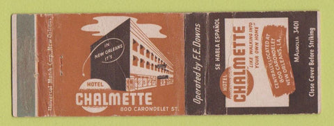 Matchbook Cover - Hotel Chalmette New Orleans LA WEAR