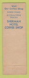 Matchbook Cover - Sherman Hotel Aberdeen SD