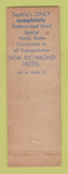 Matchbook Cover - New Richmond Hotel Seattle WA