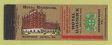 Matchbook Cover - Hotel Warwick Newport News VA WEAR