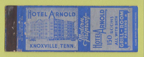 Matchbook Cover - Hotel Arnold Knoxville TN WORN