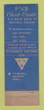 Matchbook Cover - Pittsburgh National Bank PA