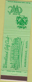 Matchbook Cover - Woodland Golf Club Auburndale MA