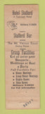 Matchbook Cover - Hotel Stafford Baltimore MD