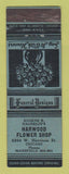 Matchbook Cover - Harwood Flower Shop Chicago IL