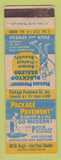 Matchbook Cover - Package Pavement  Stormville NY WEAR