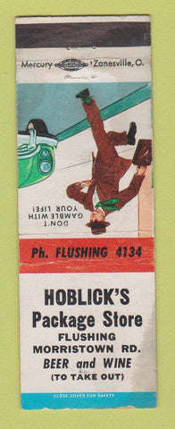 Matchbook Cover - Hoblick's Package Store Liquor WORN