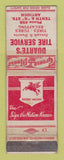 Matchbook Cover - Duarte's Mobil oil gas Antioch CA TAPED WORN