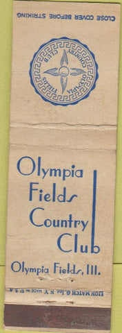 Matchbook Cover - Olympia Fields Country Club IL WEAR